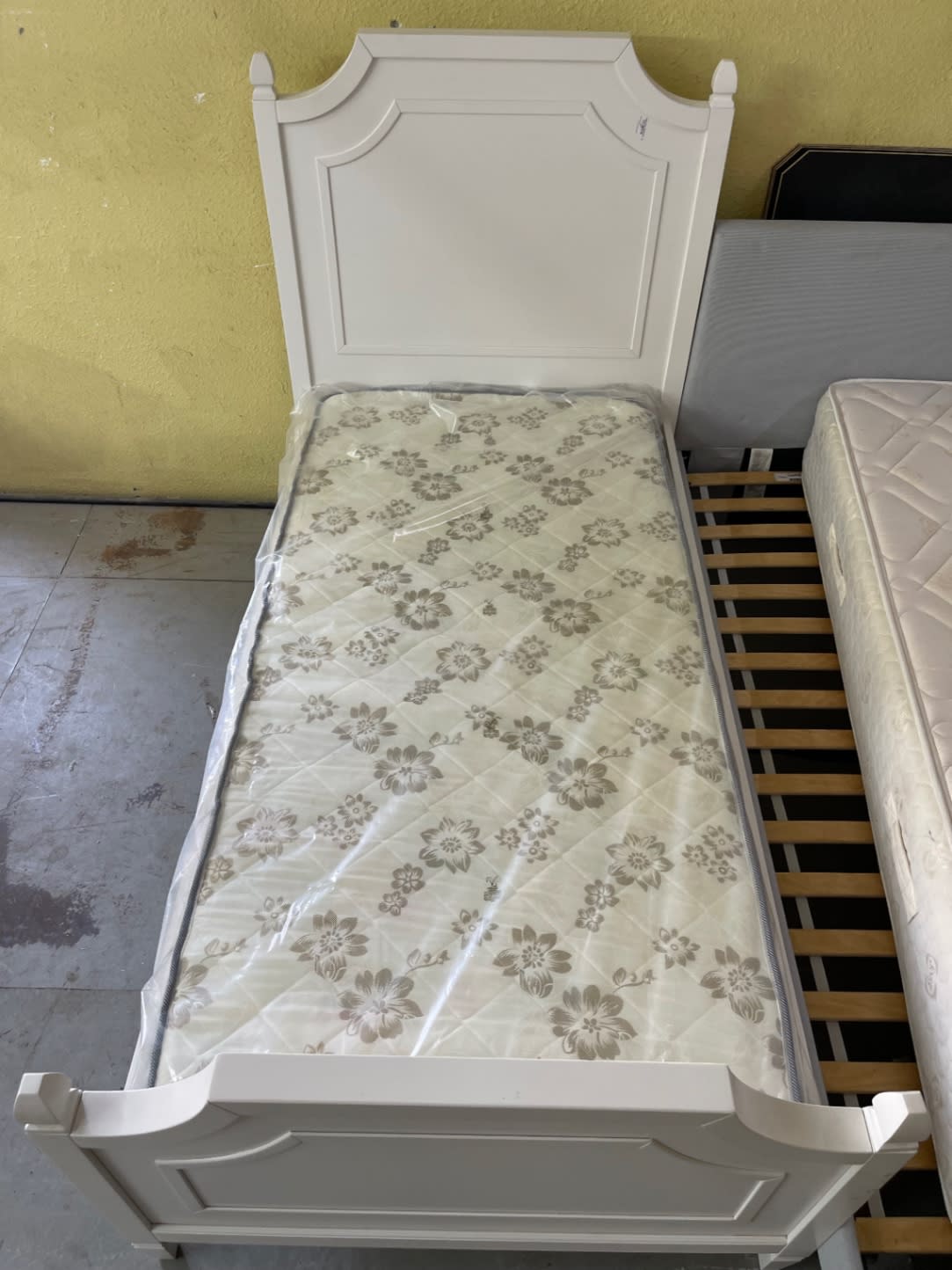 Single Bed Frame with Mattress 3