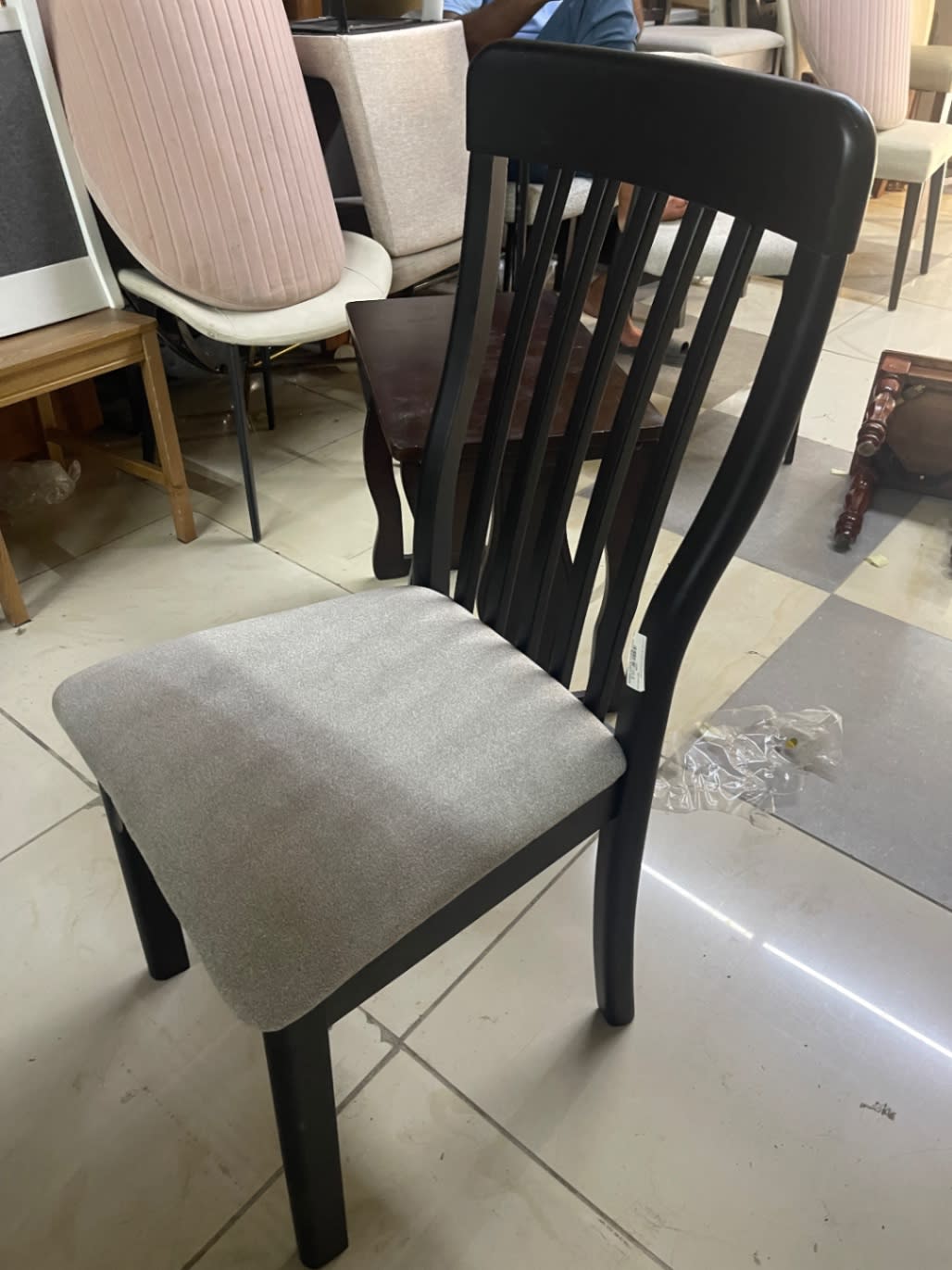 Dining Chair with Fabric Seat 3