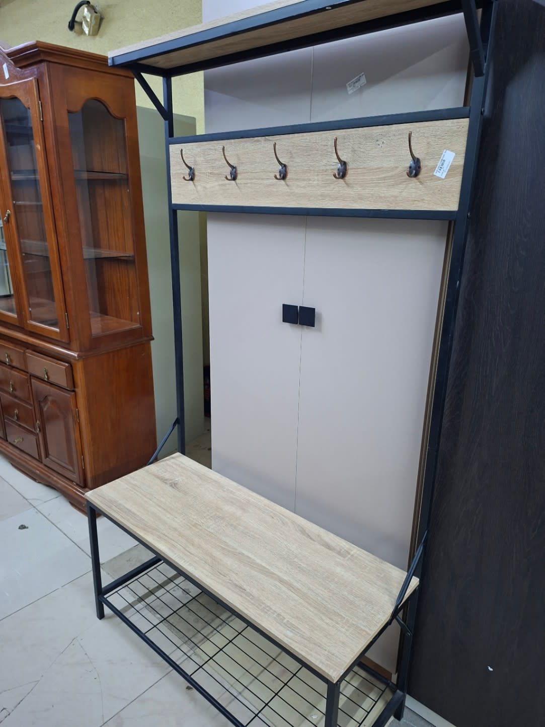 Hallway Coat Rack with Bench and Shoe Shelf 2