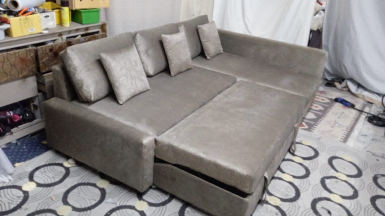 L-Shape Sectional Sofa Bed 2