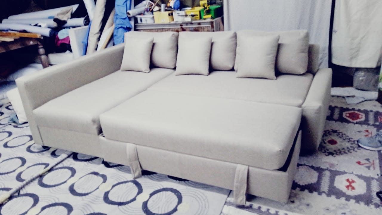 L-Shape Sectional Sofa Bed 3