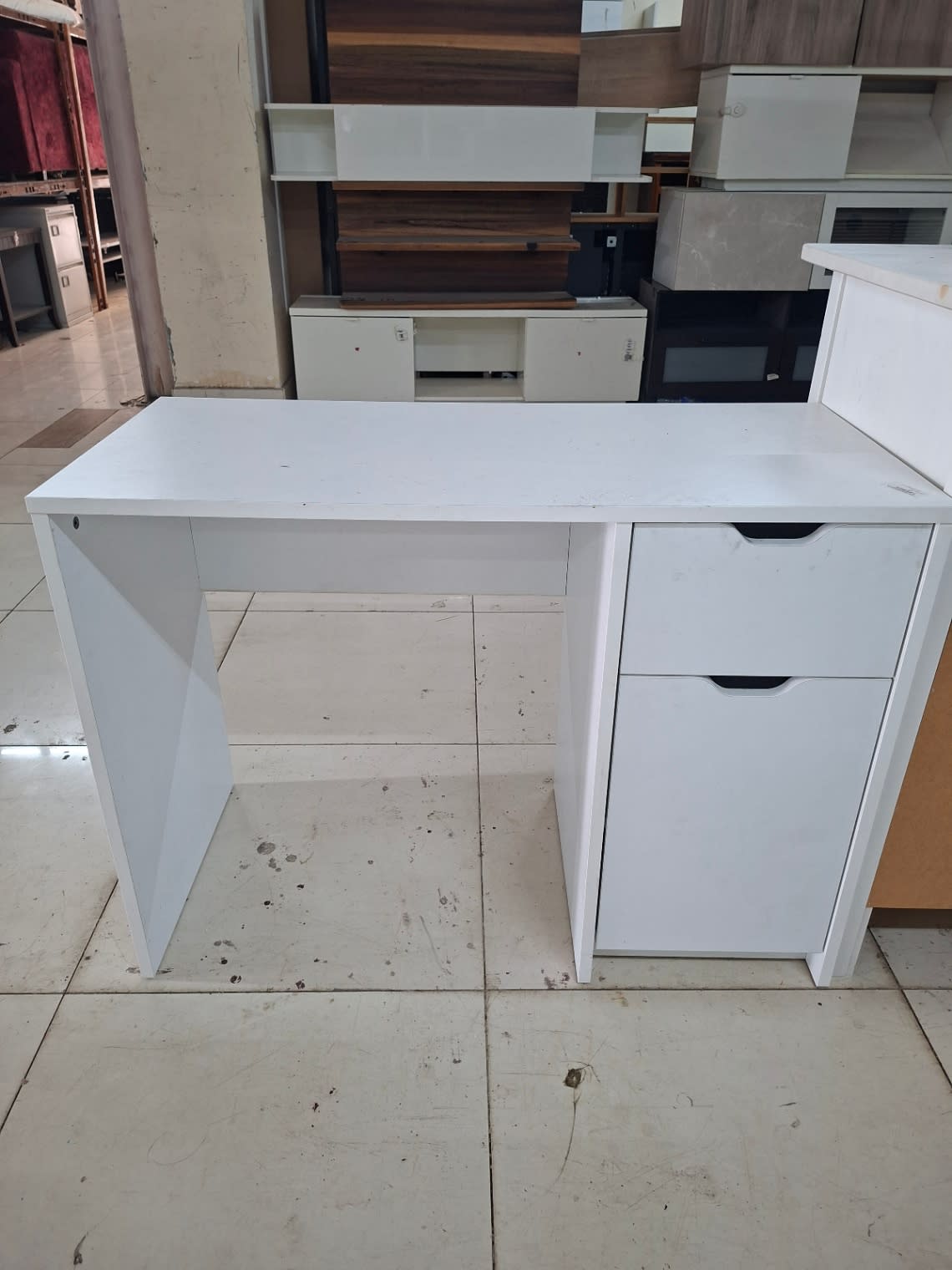 Study Desk with Drawer and Cabinet