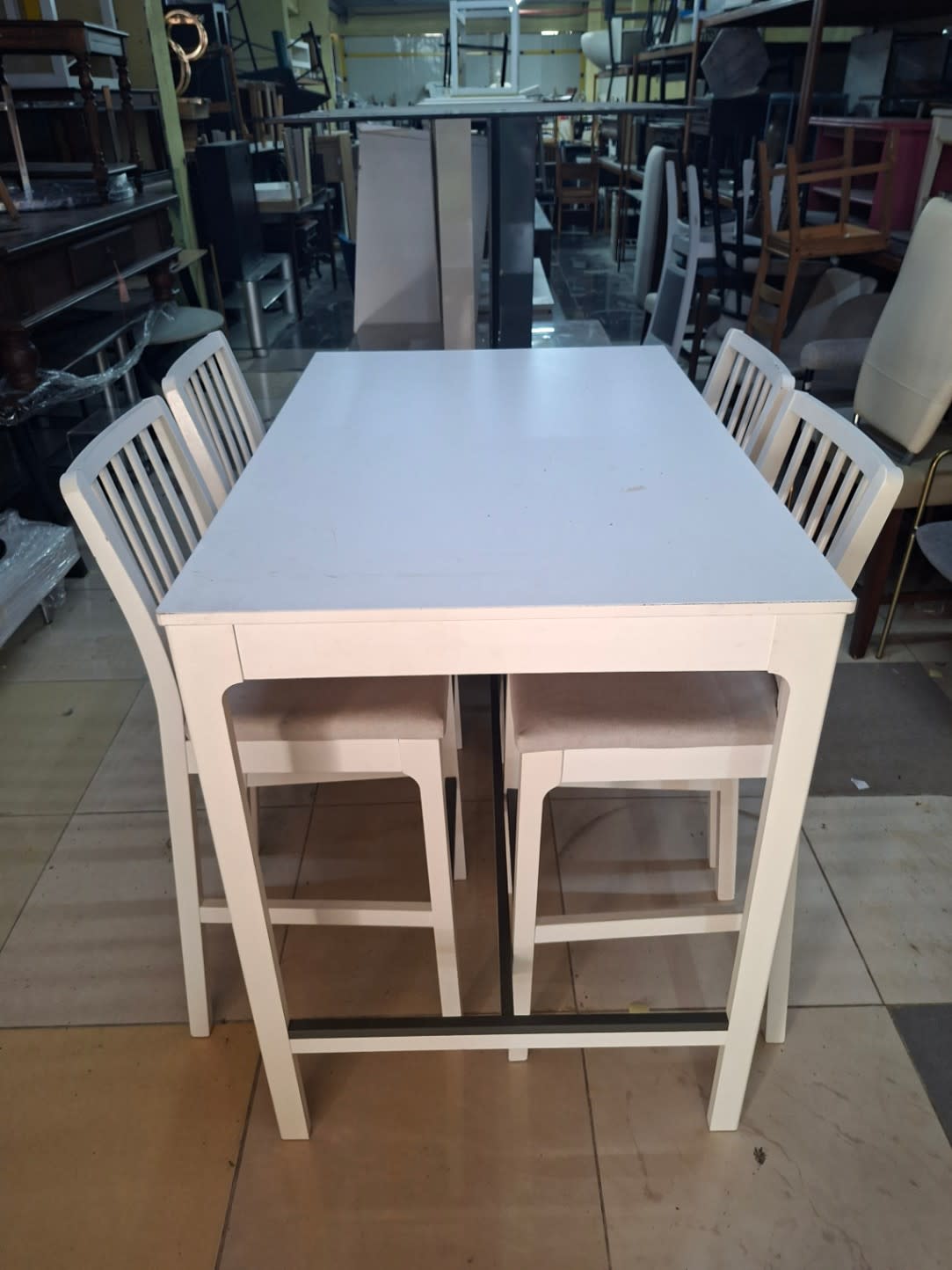 Bar-Height Dining Set with 4 Chairs