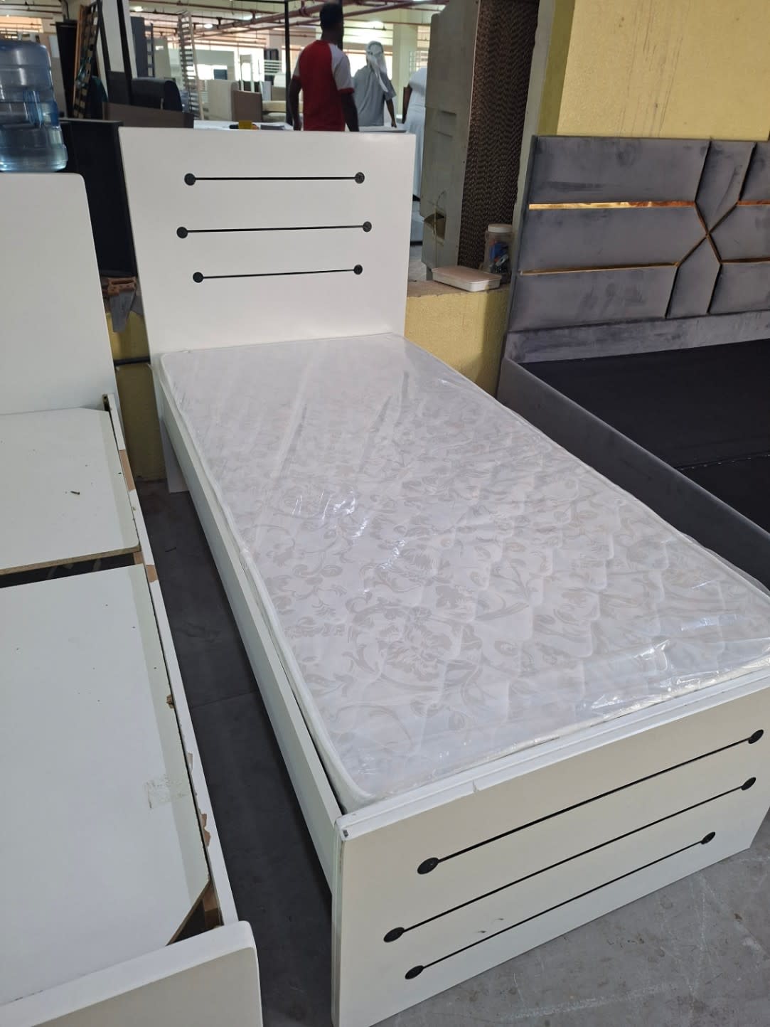 Single Bed Frame with Mattress 3