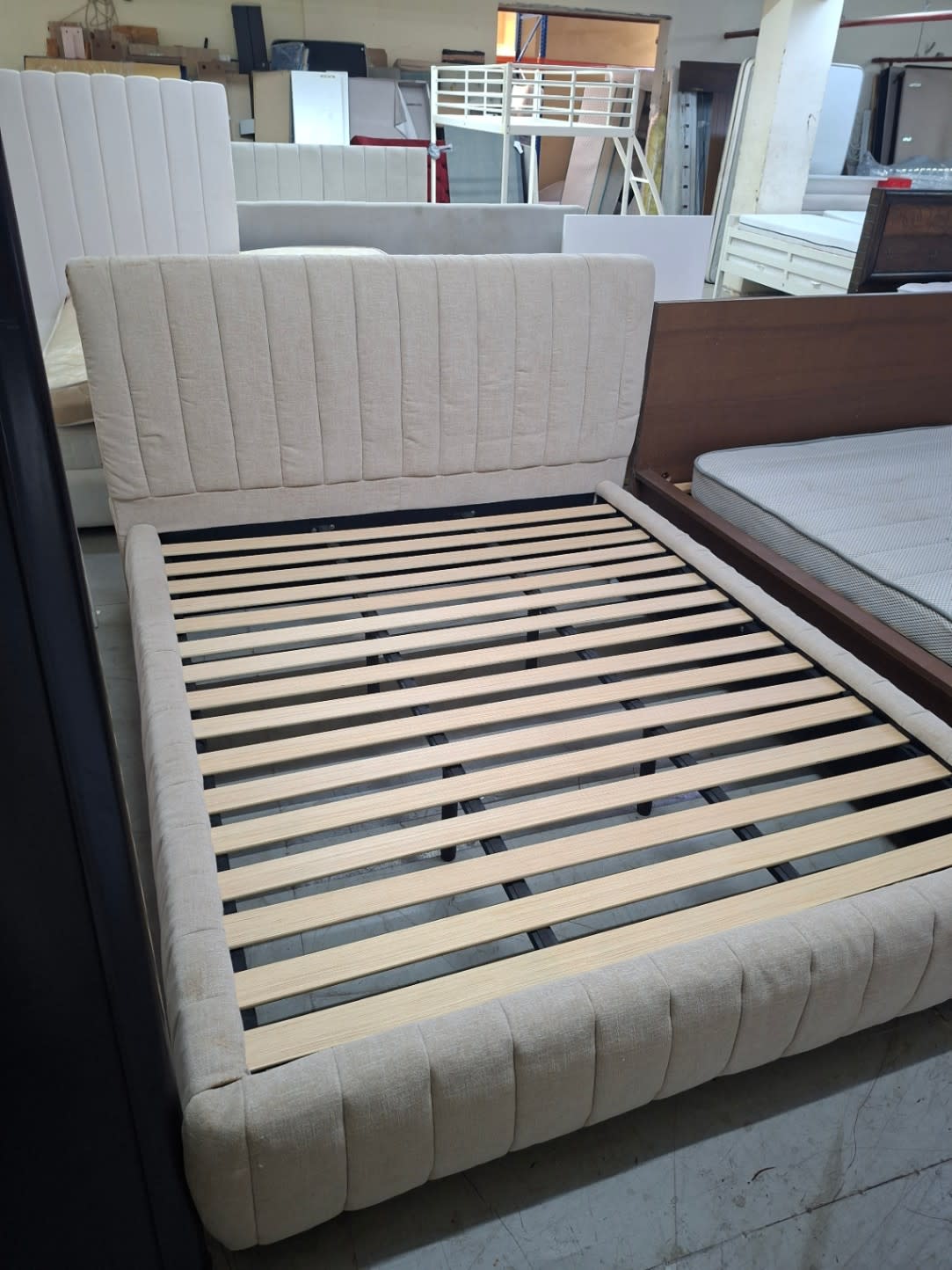 Upholstered King Bed Frame 2