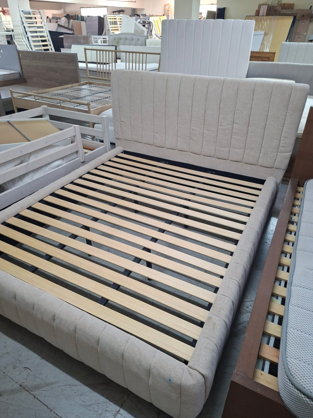 Upholstered King Bed Frame 3