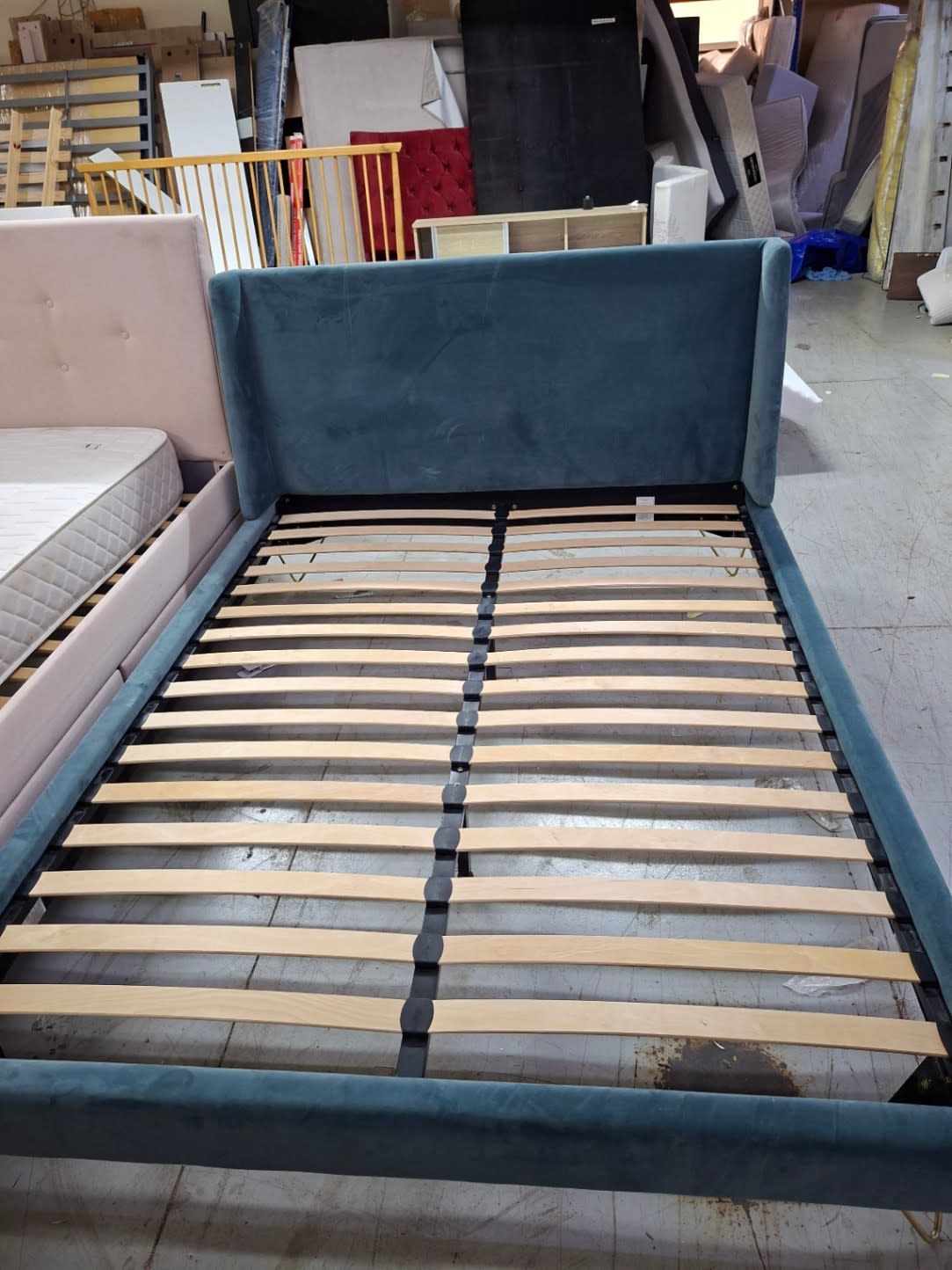 Queen Size Upholstered Bed Frame.
