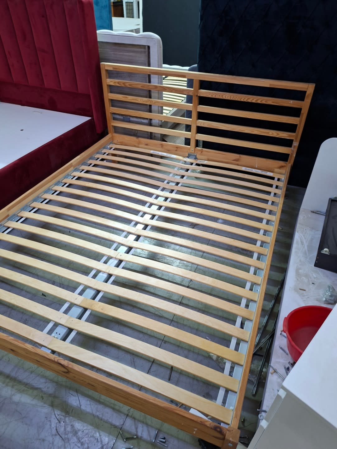 Queen Bed Frame with Slatted Base 3
