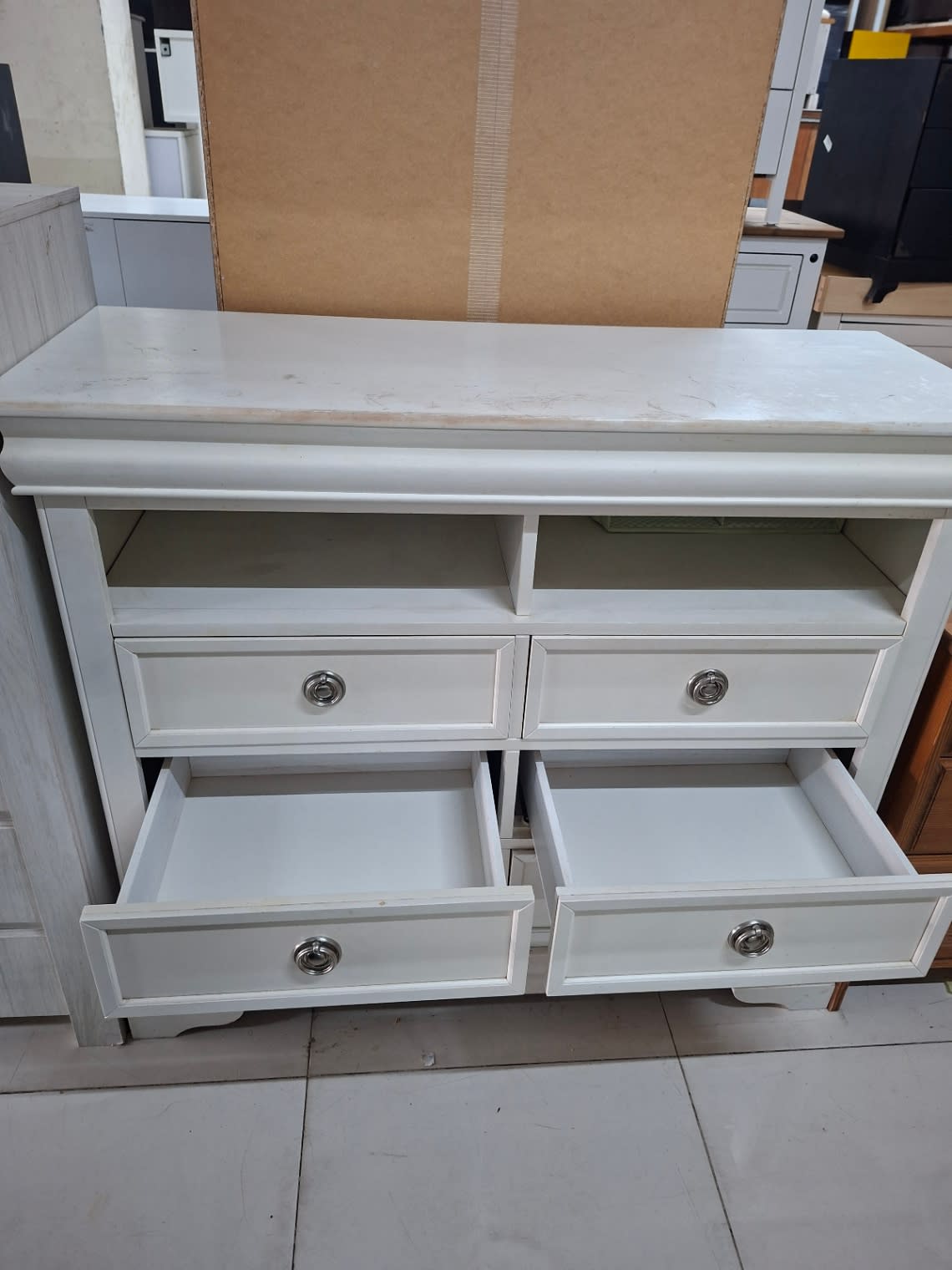 Chest of Drawers with Open Shelves 3
