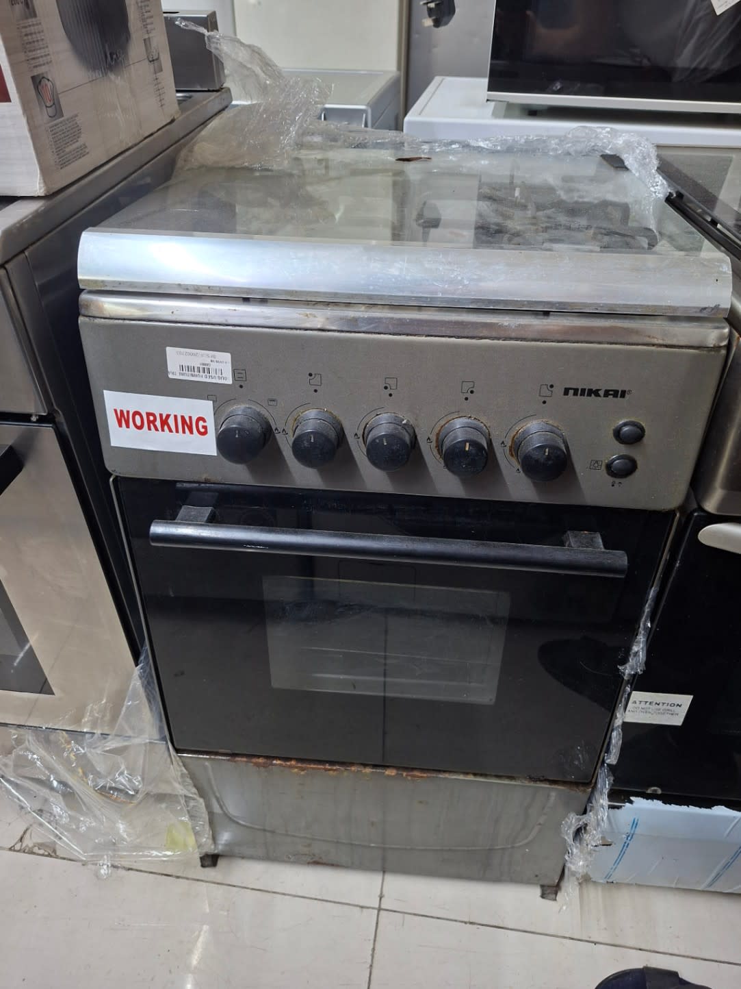 4-Burner Gas Cooker with Oven