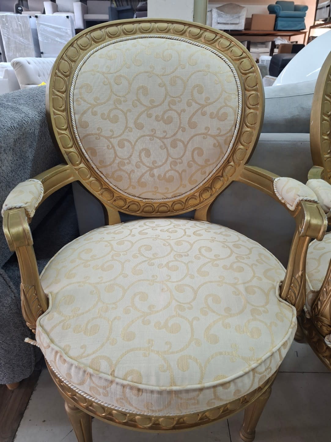Classic Medallion Armchair Pair 2