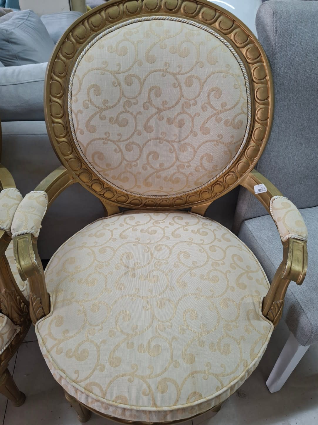 Classic Medallion Armchair Pair 3