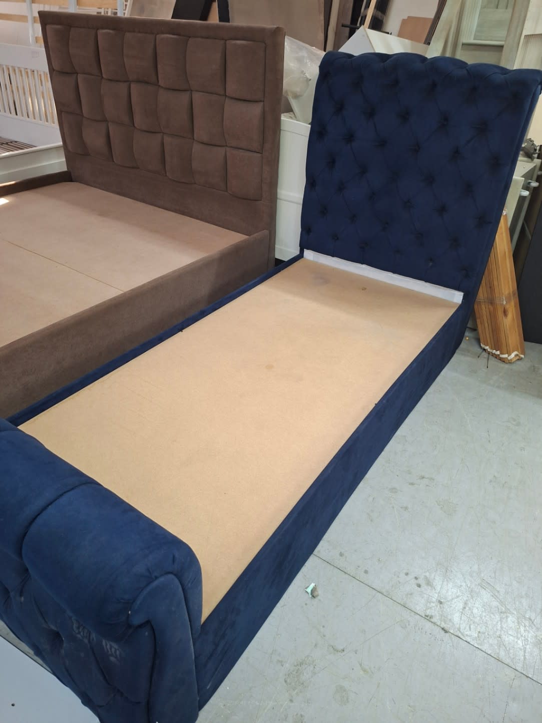 Single Upholstered Bed Frame 2