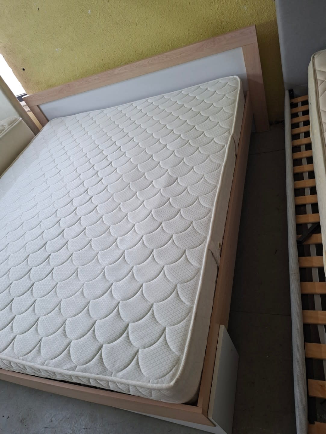 King Bed Frame with Mattress 2