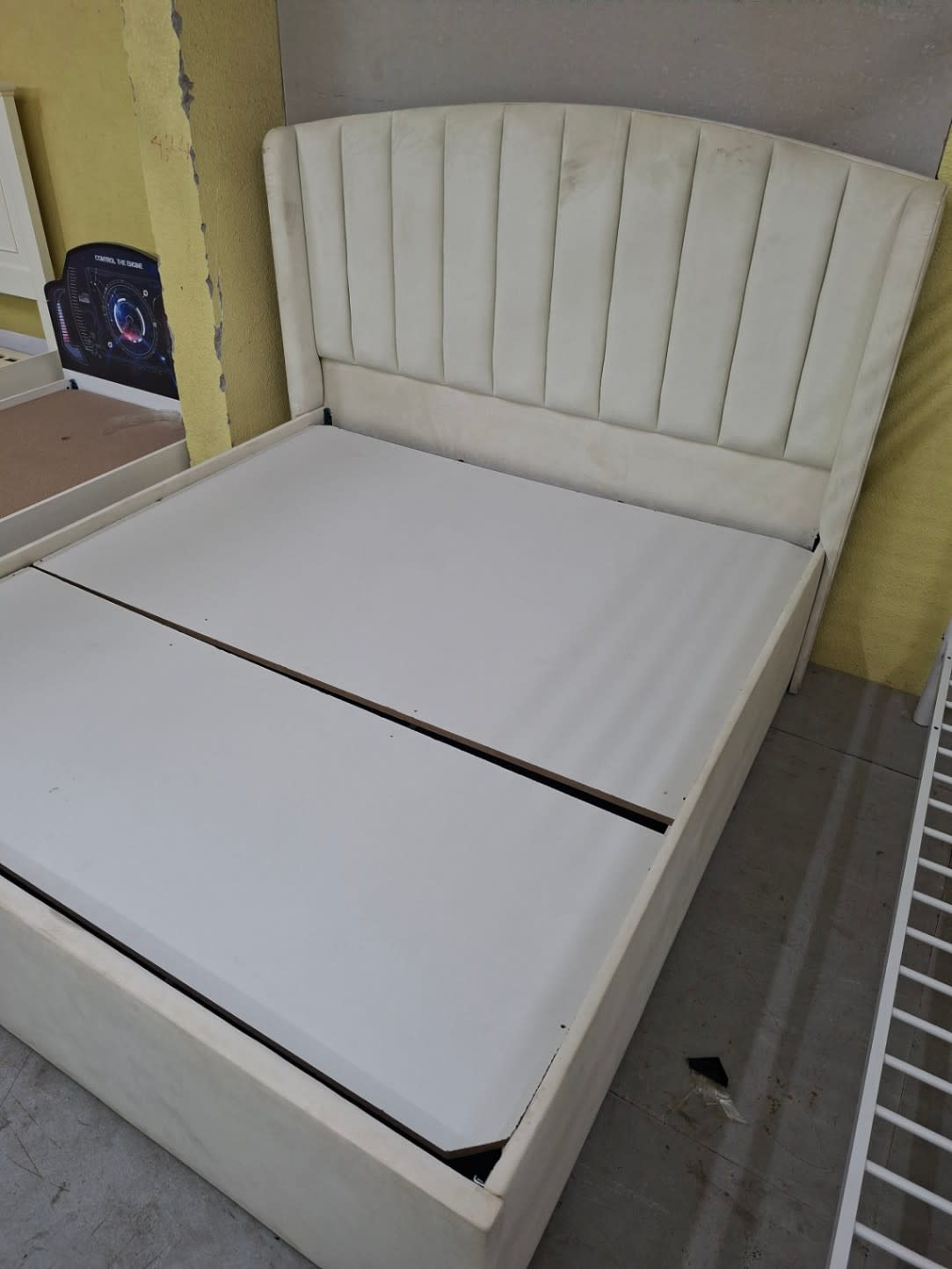 Upholstered Bed Frame with Storage 2