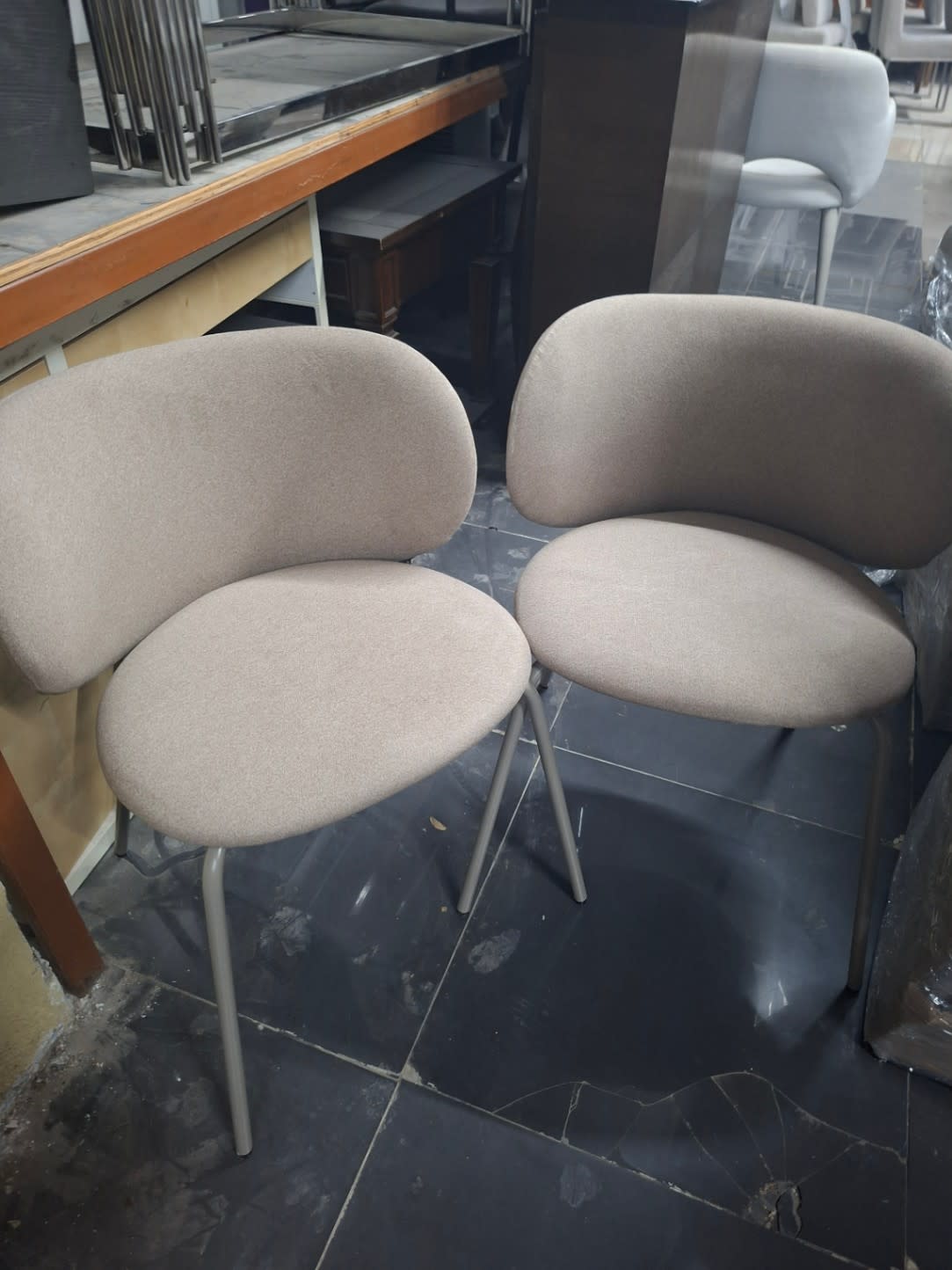 upholstered dining chair.