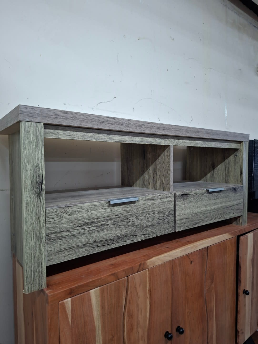 contemporary wooden TV stand