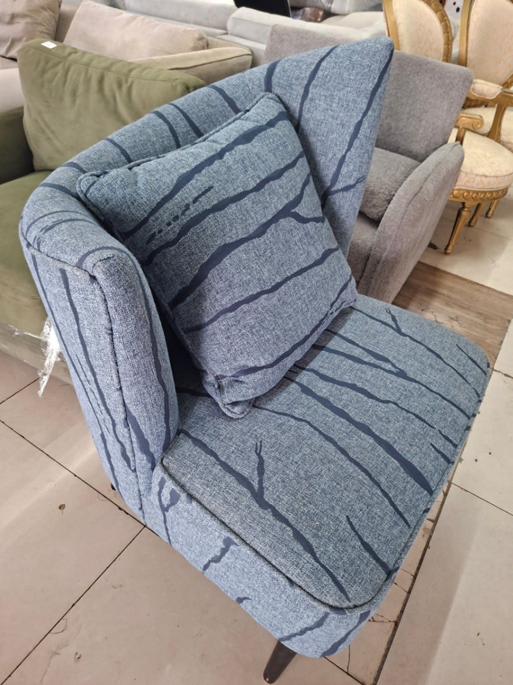 modern asymmetrical accent chair 2