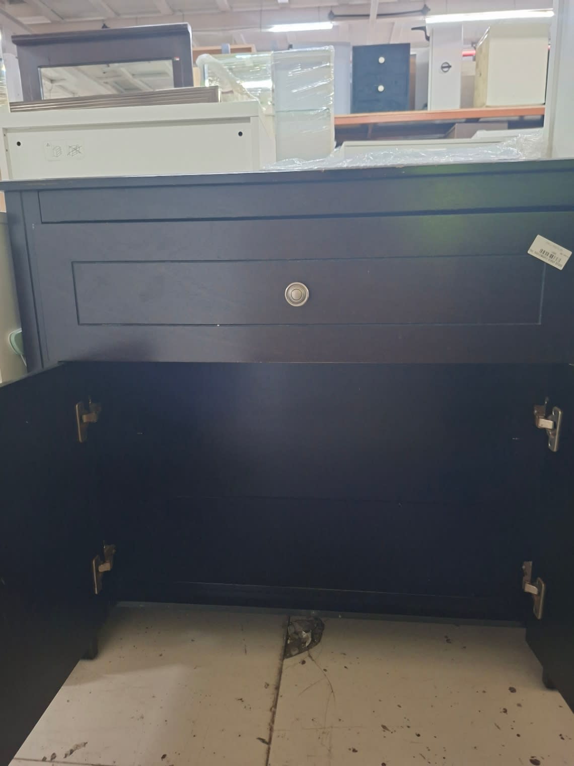 Storage Cabinet with Drawer and Double Door 2