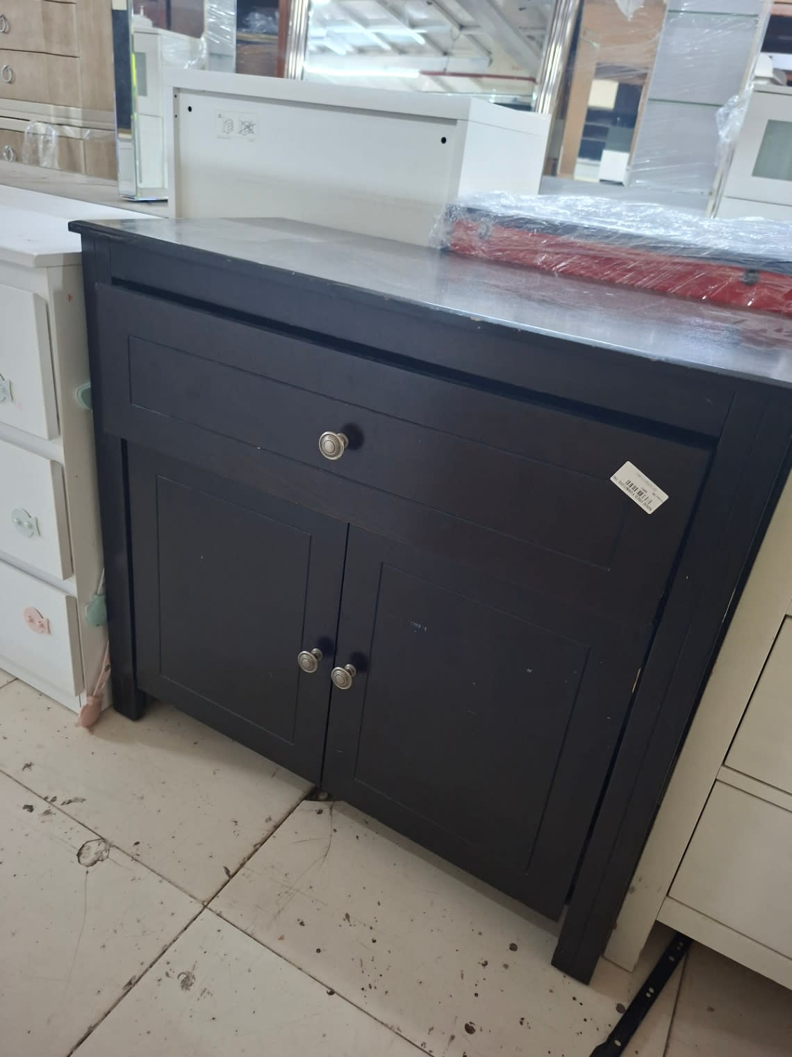Storage Cabinet with Drawer and Double Door 3
