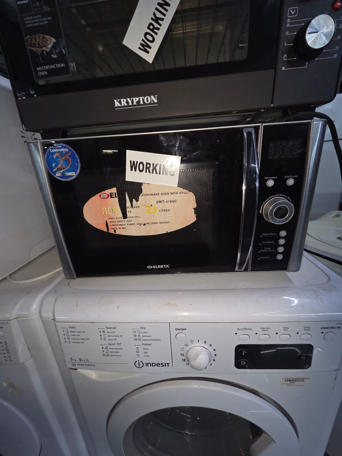 Bufaisal barcode label BFW26021735 for used Elekta 23L microwave oven with grill