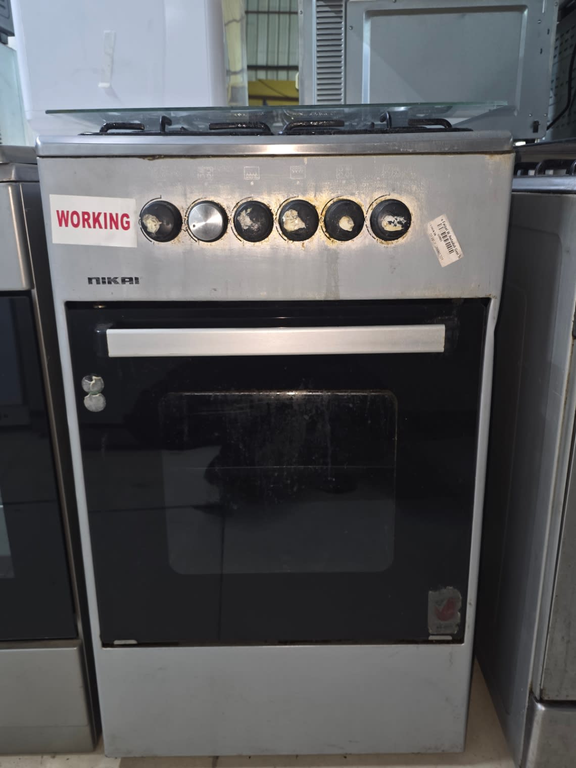 4-Burner Gas Cooker with Oven