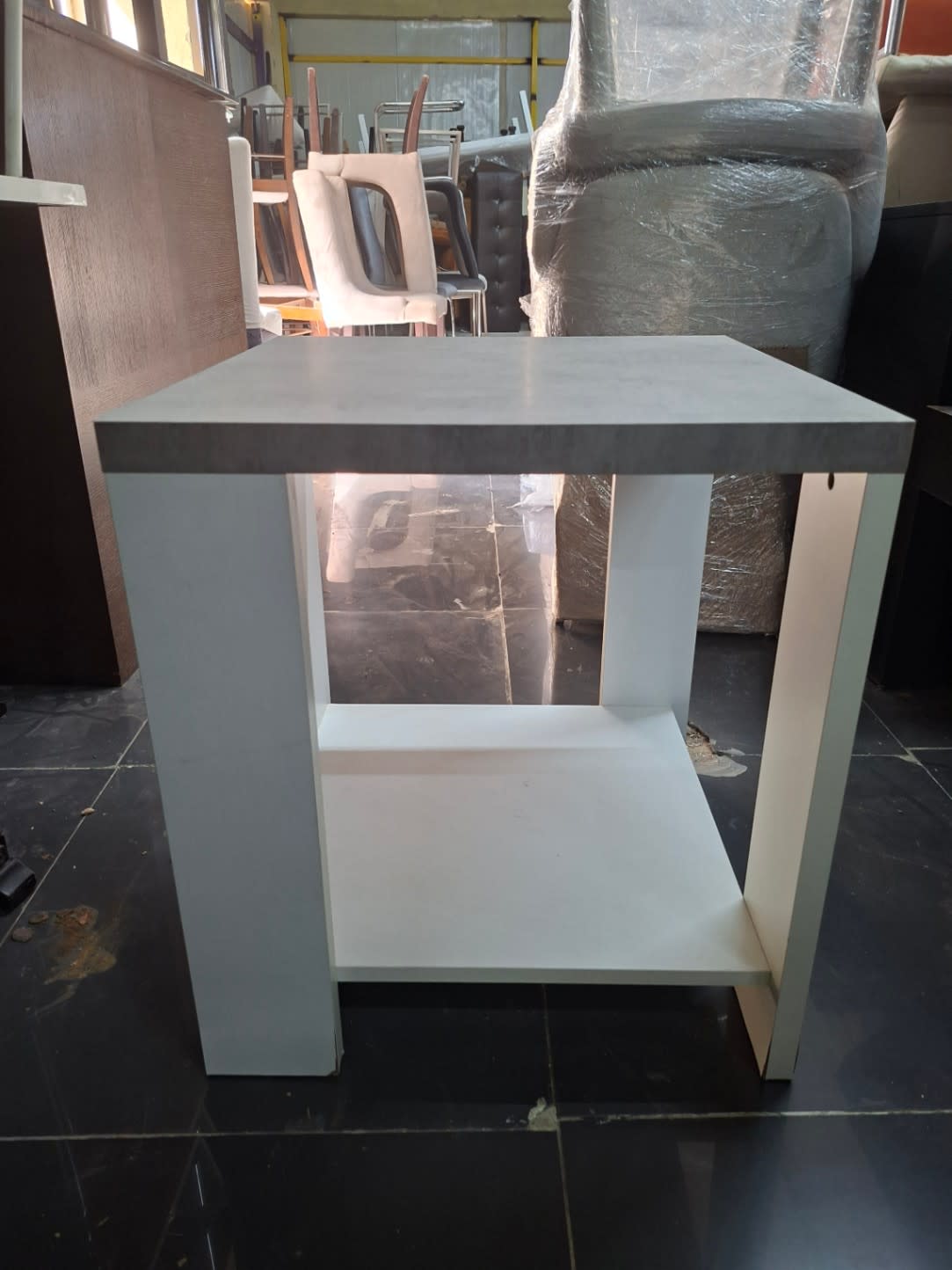 Side Table with Lower Shelf