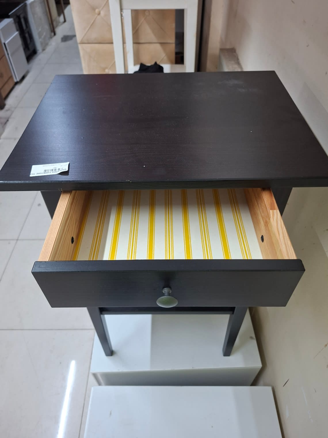 Bedside Table with Drawer and Lower Shelf 2