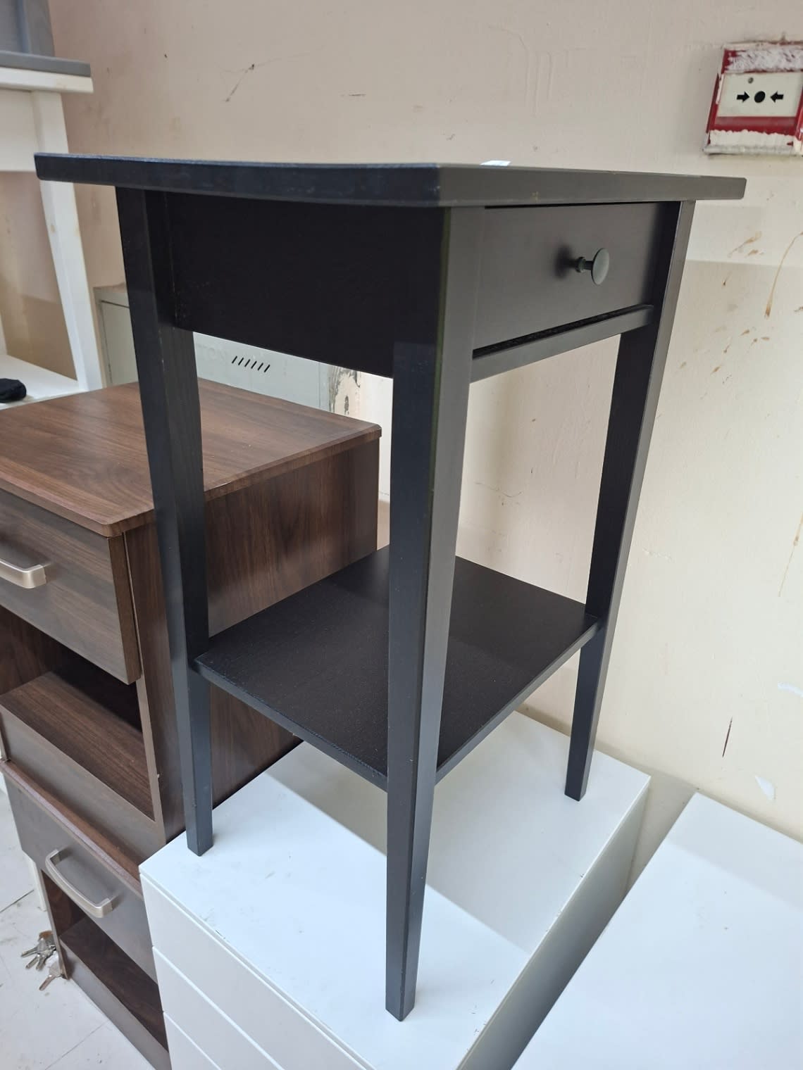 Bedside Table with Drawer and Lower Shelf 3