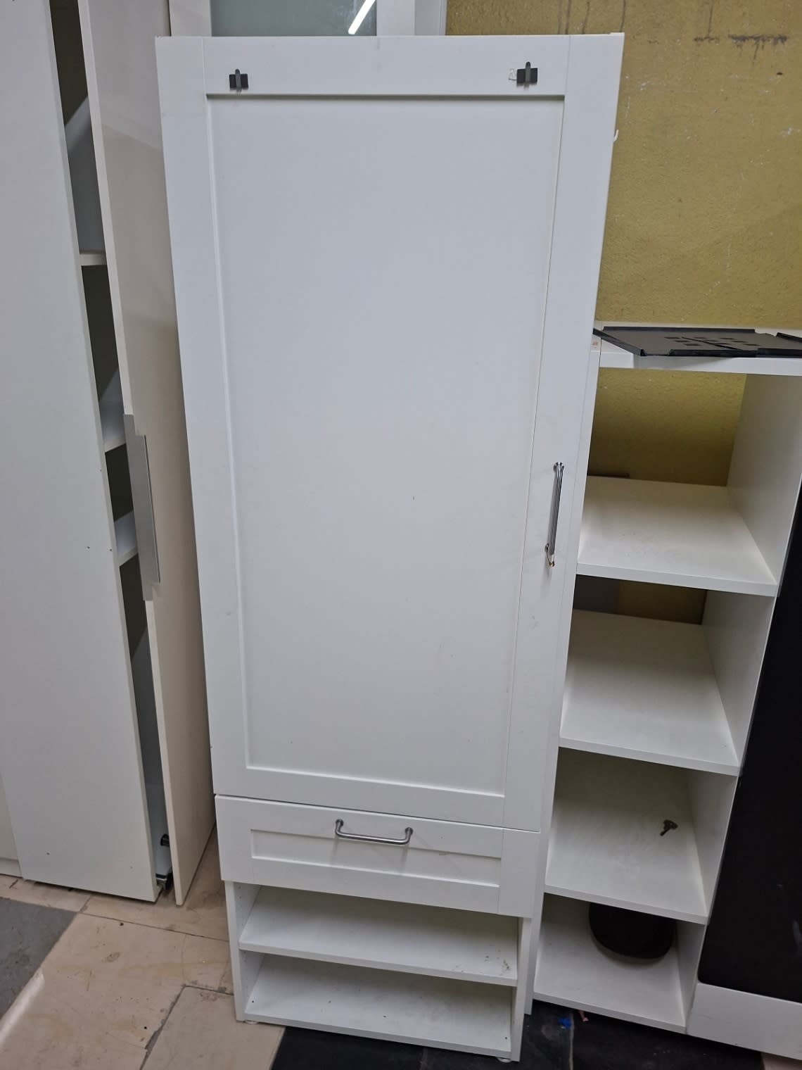 Single-Door Wardrobe with Drawer