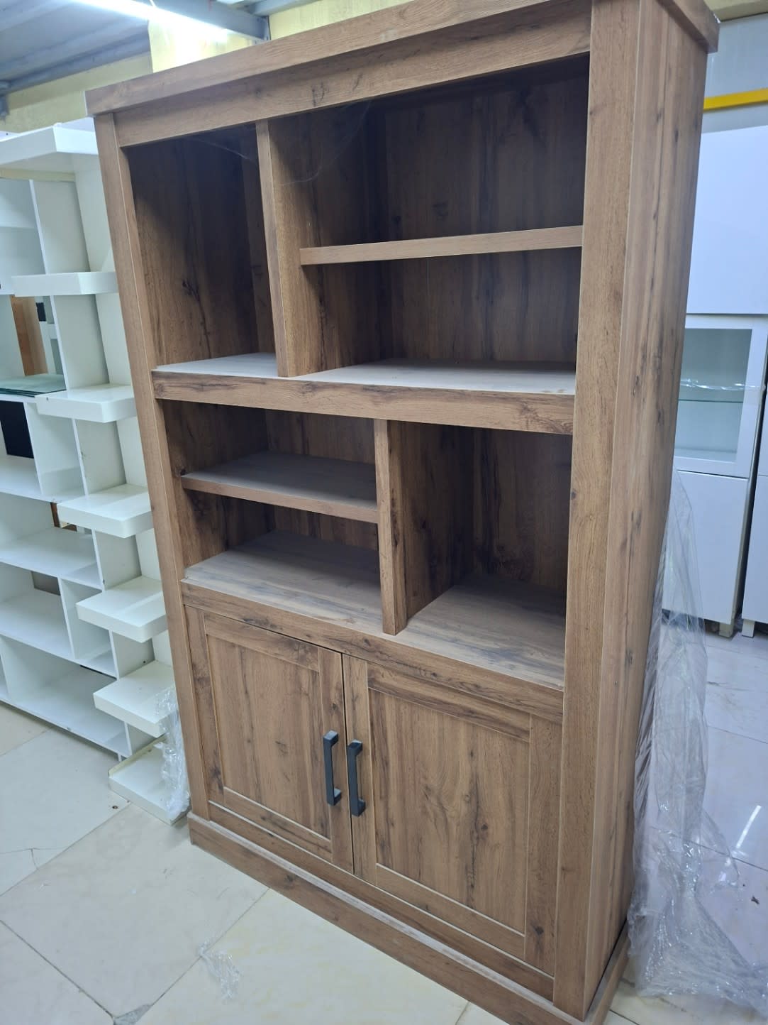 Bookcase Shelving Unit with Cabinet 2