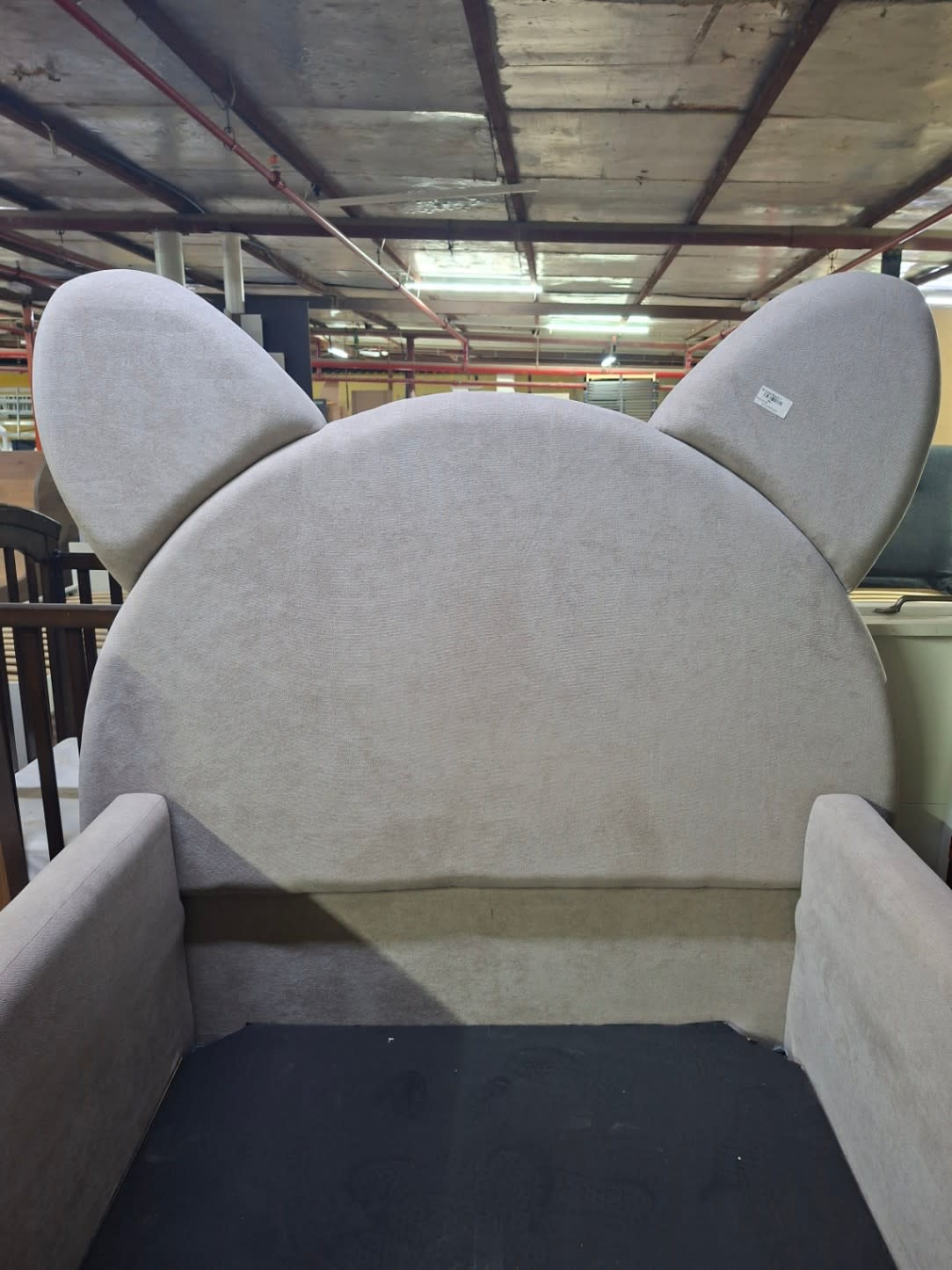 Kids Single Bed Frame with Animal Ear Headboard 2