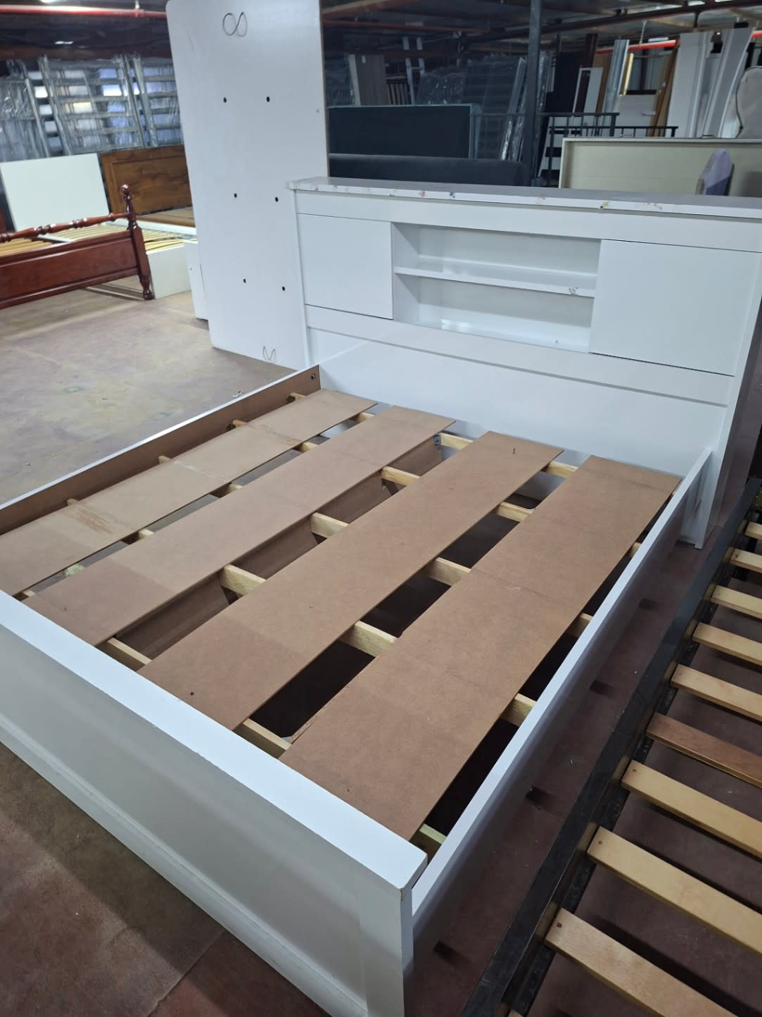 Bed Frame with Storage Headboard 3