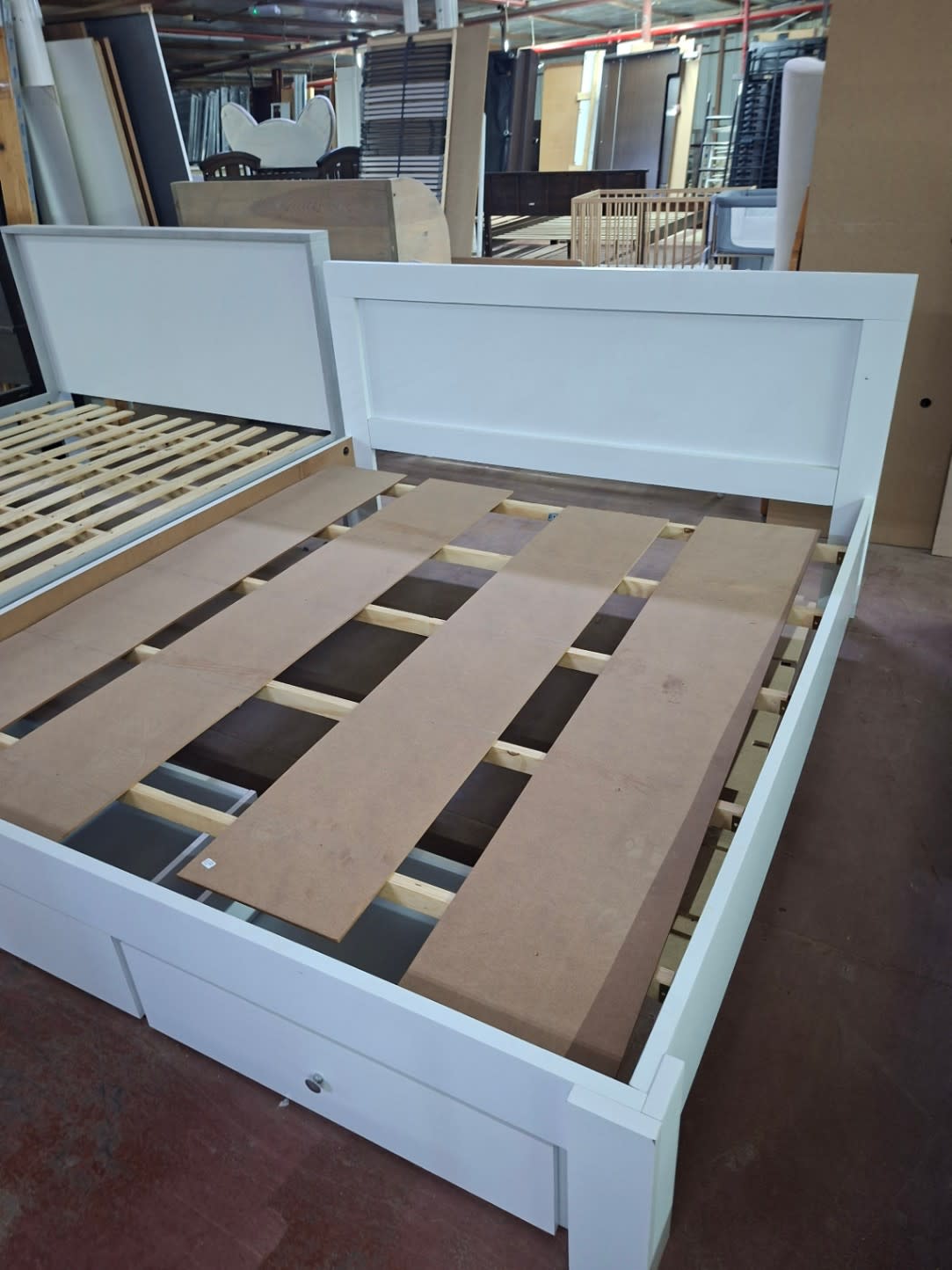 Queen Bed Frame with Storage Drawers 2