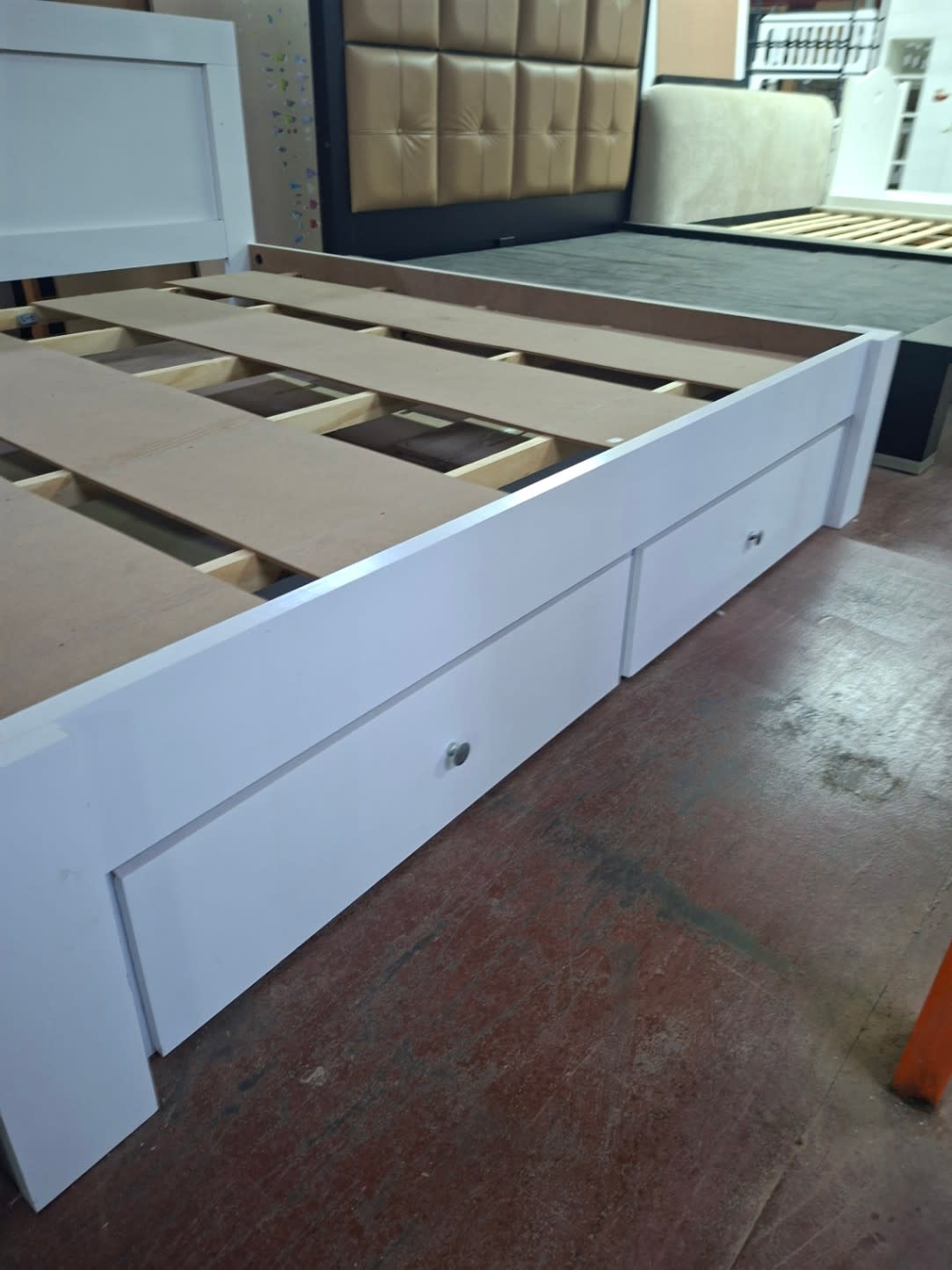 Queen Bed Frame with Storage Drawers 3
