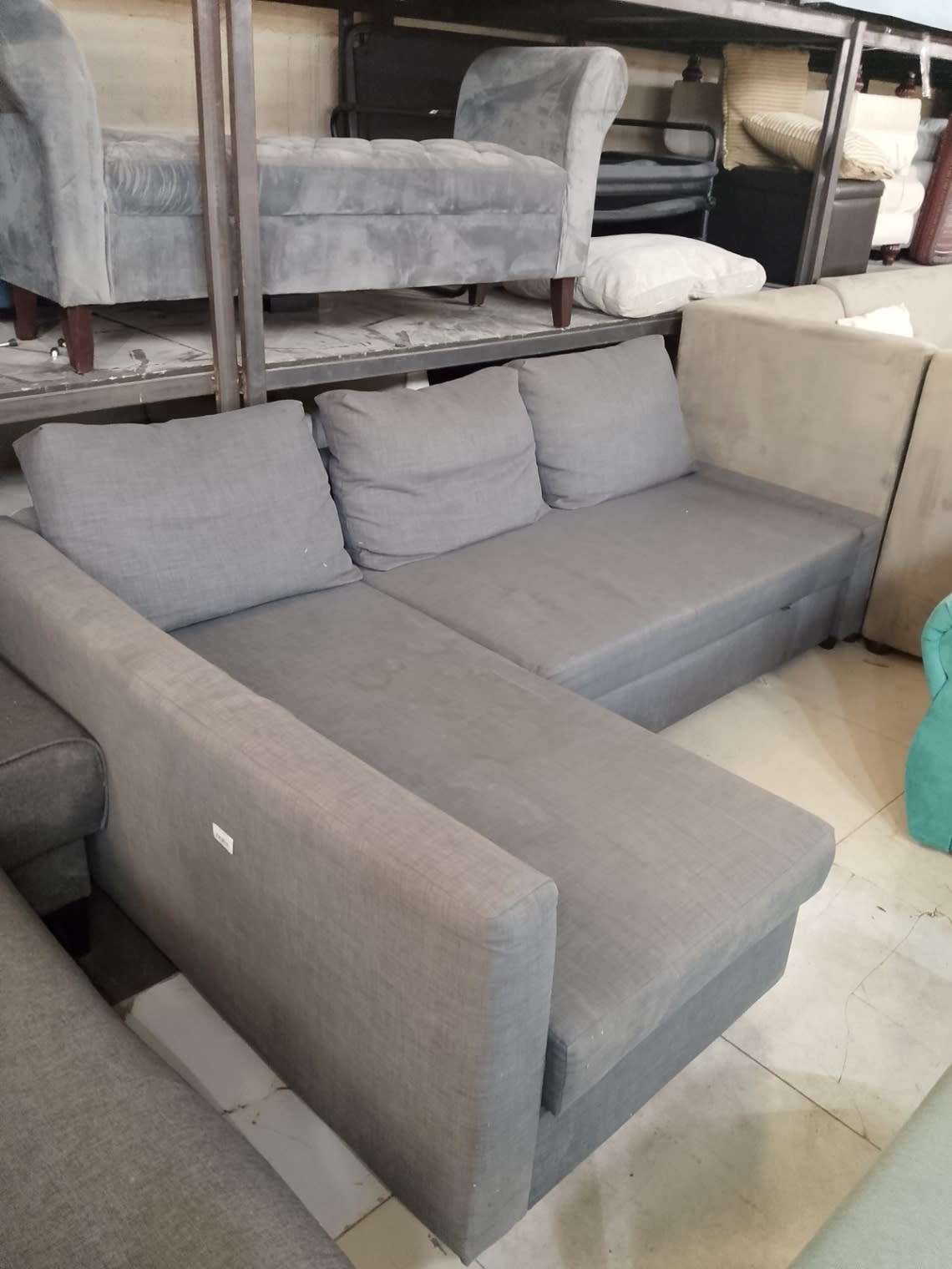 L-Shape Sofa cum bed 2