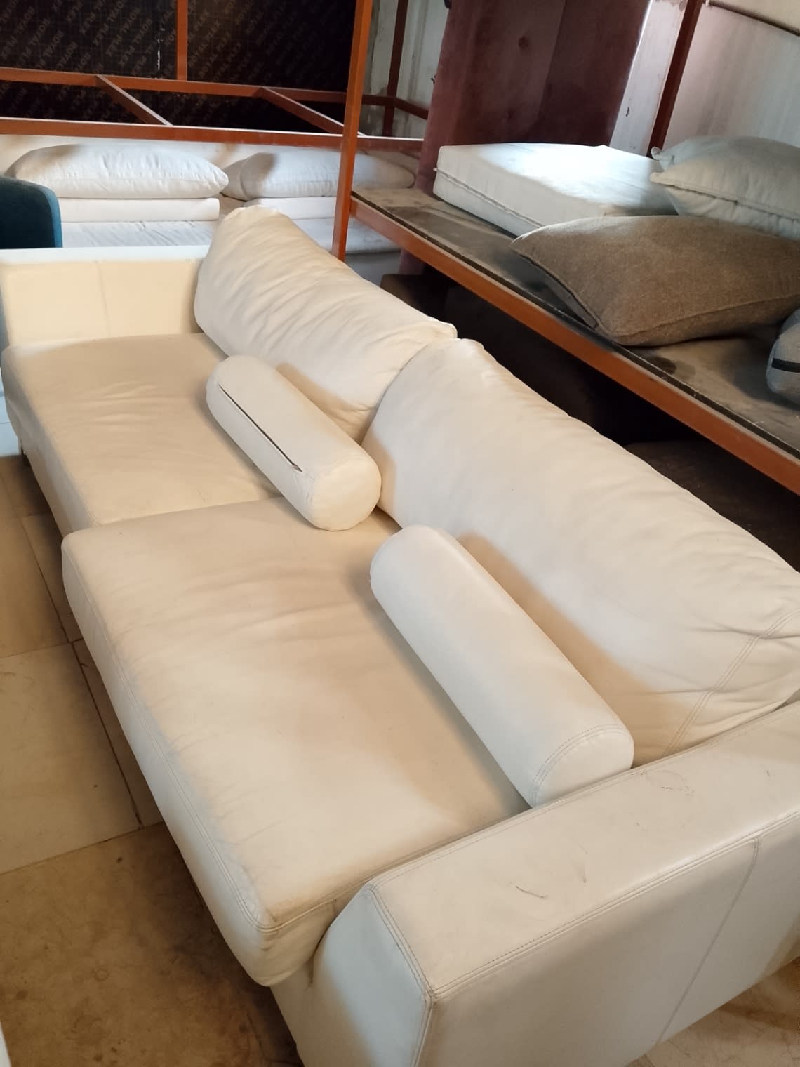 3-Seater Leather Sofa 3
