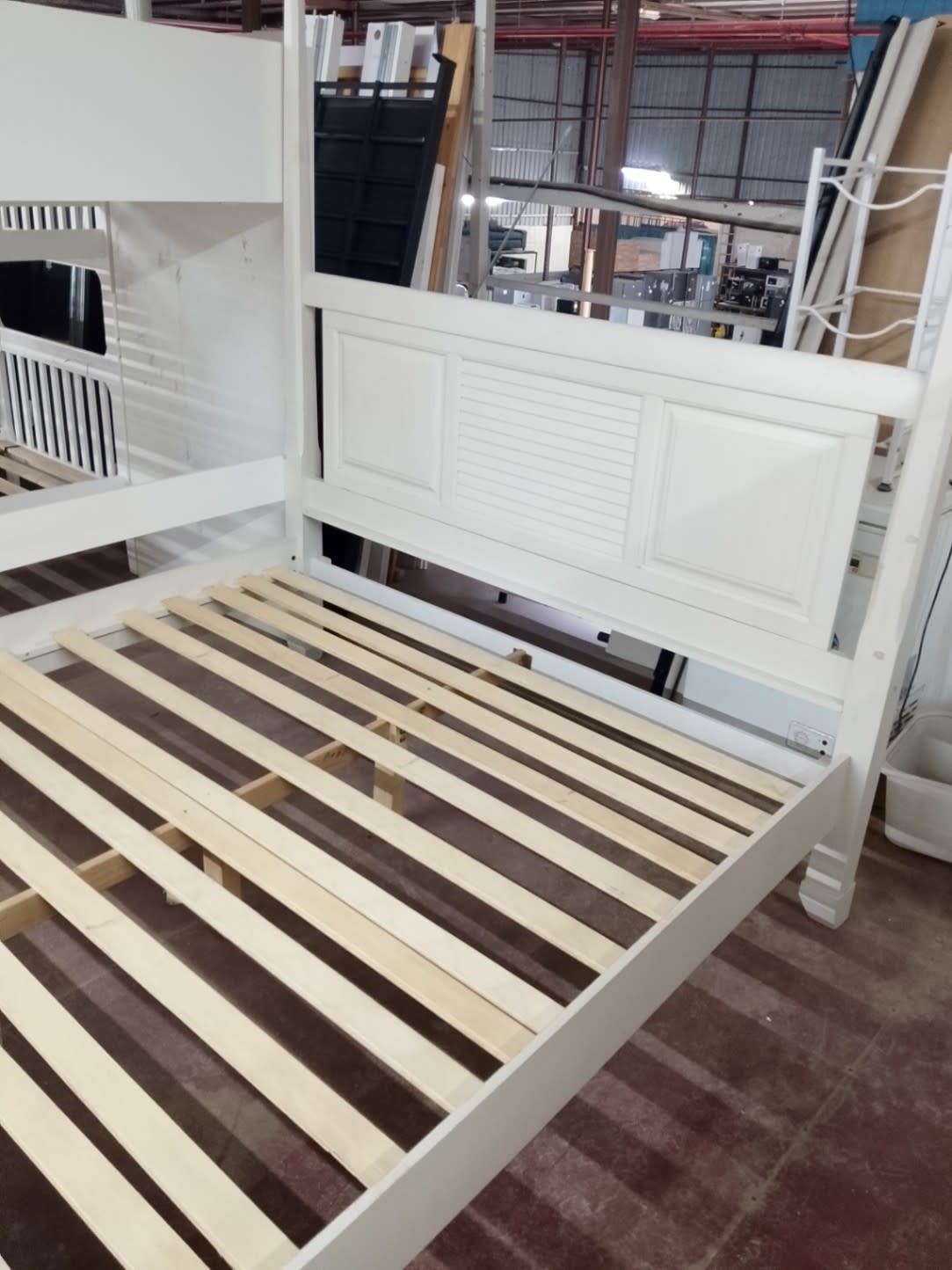 Four-Poster Bed Frame White 2