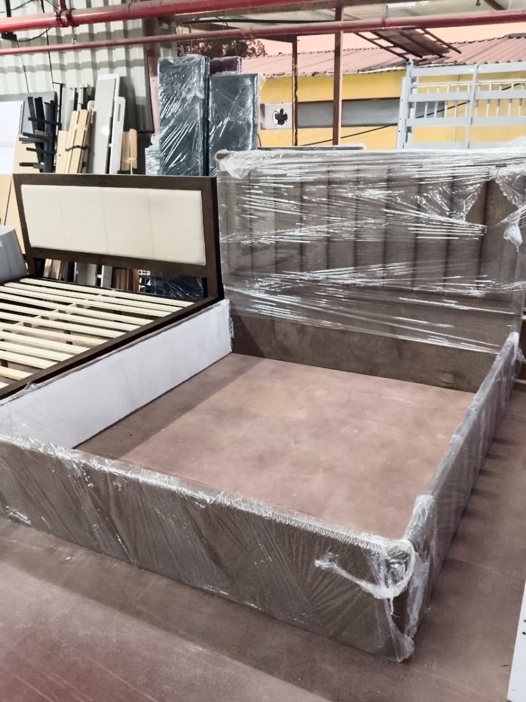 Upholstered King Bed Frame