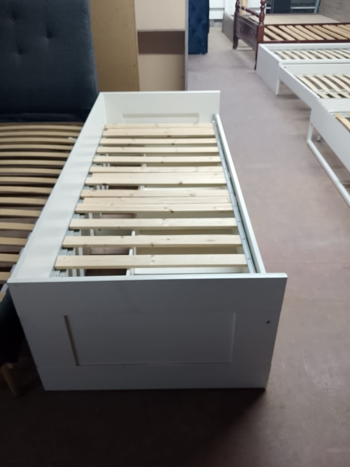 Single Bed Frame with Storage Drawers