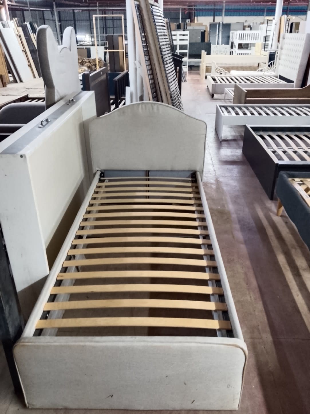 Single Upholstered Bed Frame
