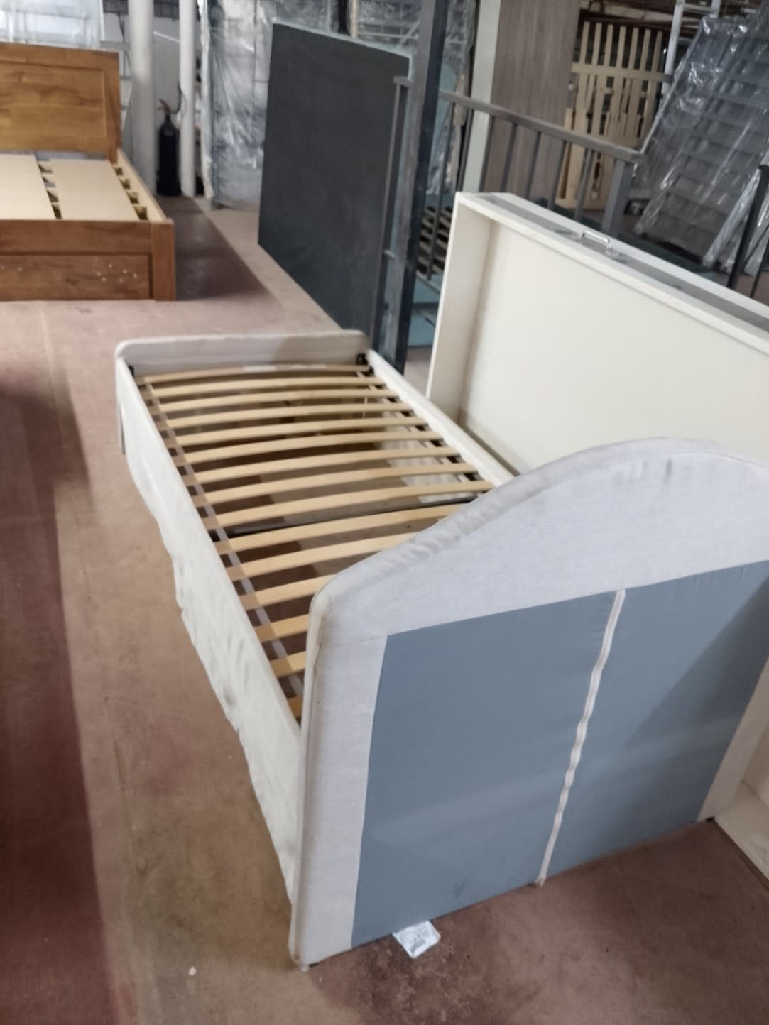 Single Upholstered Bed Frame 2