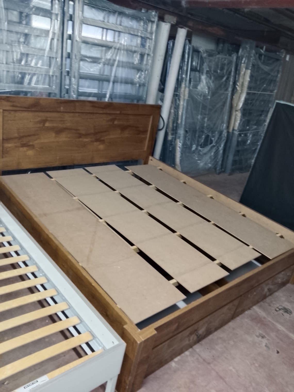 King Bed Frame with Storage Drawers 2
