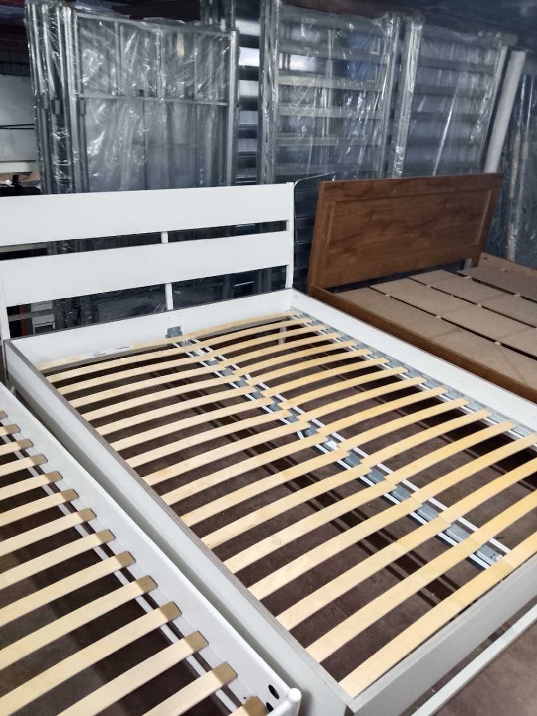Queen Bed Frame White 2