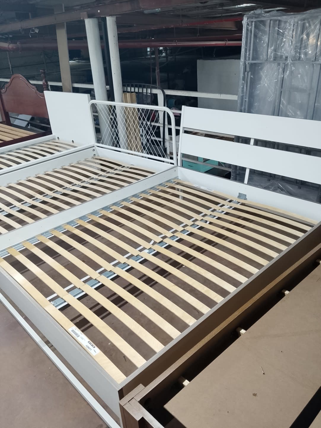 Queen Bed Frame White 3