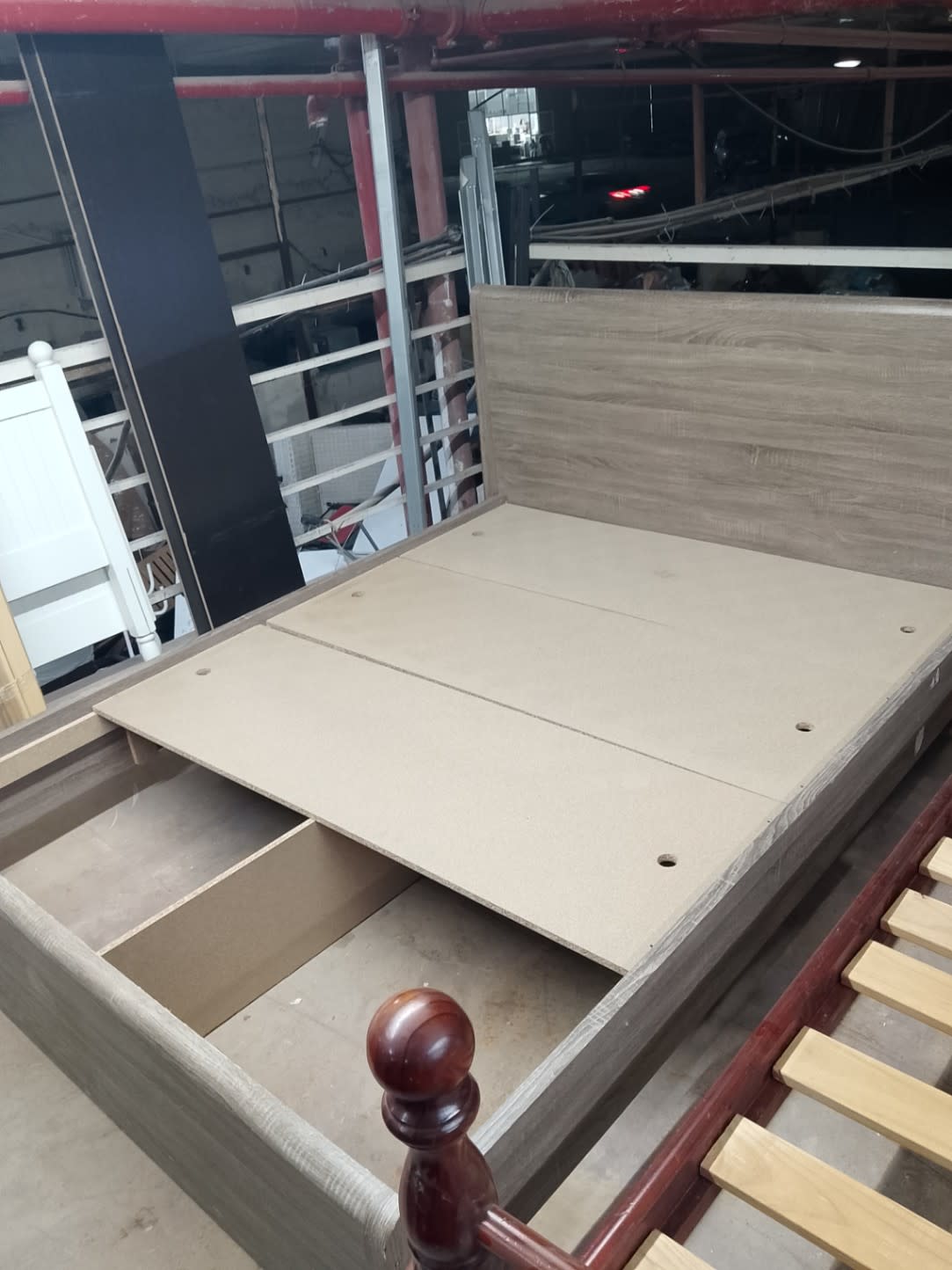 Storage Bed Frame with Under-Bed Drawers 2