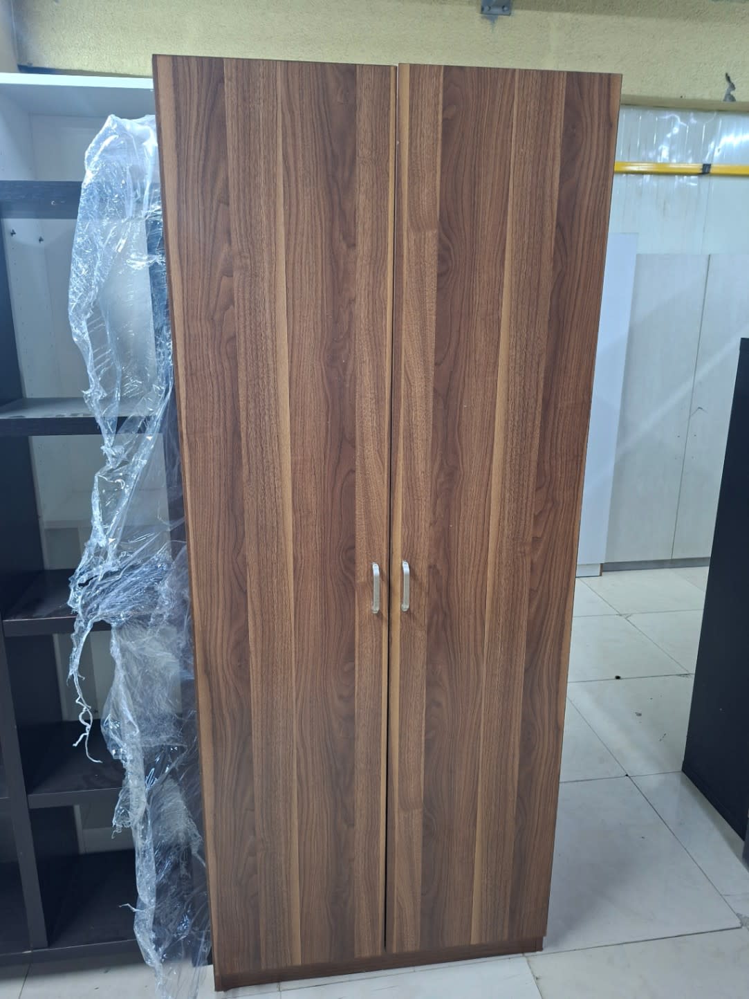 2-Door Storage Cabinet with Shelves and Drawer