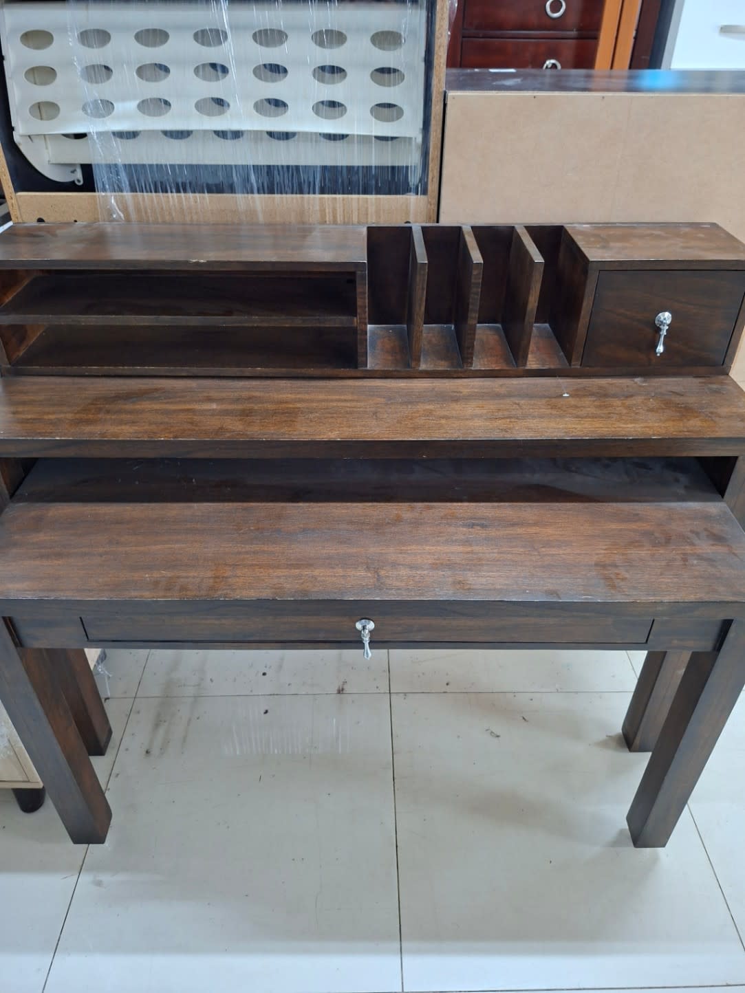 Writing Desk with Hutch Organiser 2