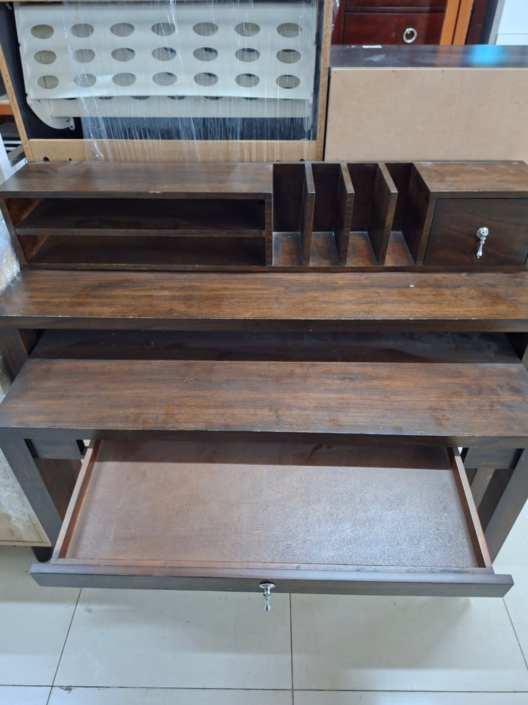 Writing Desk with Hutch Organiser 3