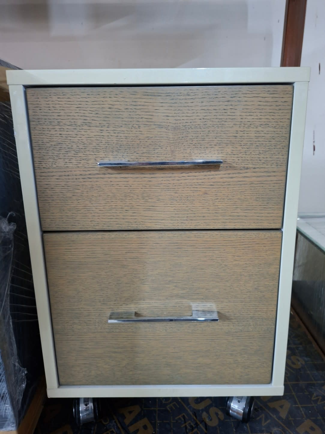 2-Drawer Pedestal Cabinet on Castors